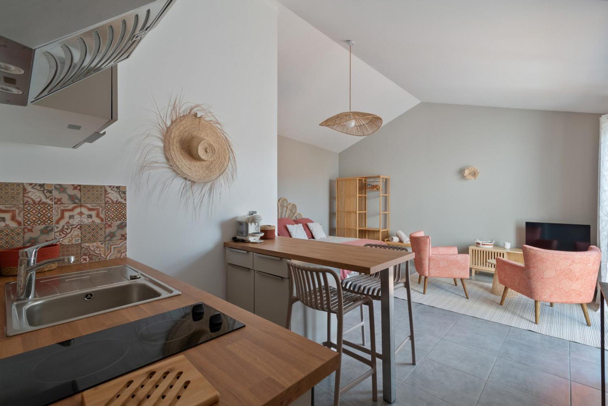 Studio Cocon Enea Bidart, Terrasse Et Parking Ngoại thất bức ảnh